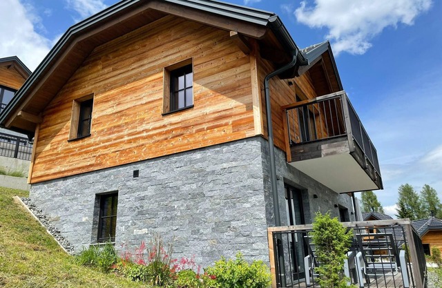 Tomtegl-Bergchalet No.2 mit Privatsauna, Infinitypool, Kamin, Fitnessraum, 1500m Seehöhe