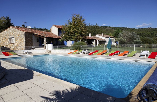 Traditional Provencal farmhouse with a pool