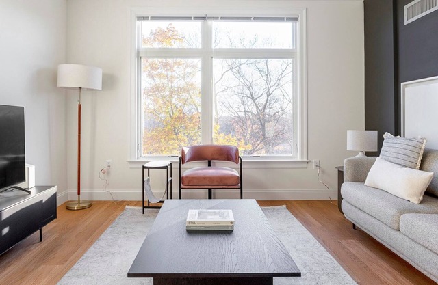 Trendy Chestnut Hill 1BR w/ W/D & Gym, nr Hancock Village, by Blueground