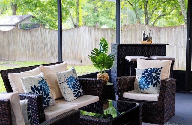 Tucked away in a quiet, cozy neighborhood, our home offers a peaceful retreat.