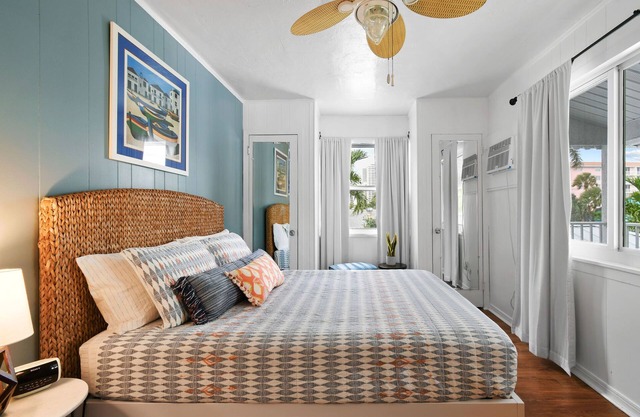 two bedroom unit located across the street from the beach