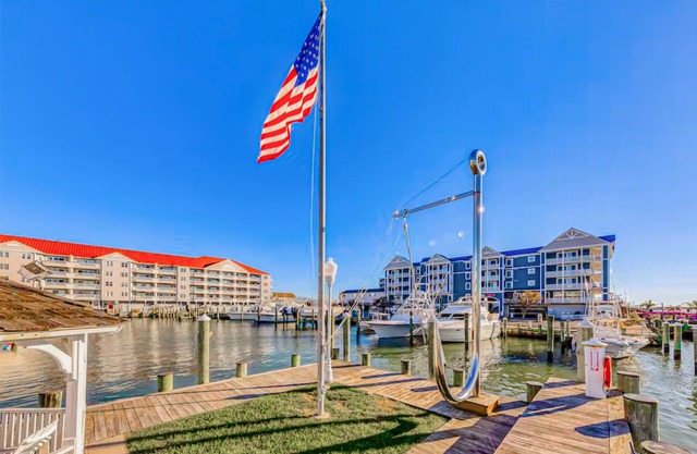 Updated waterfront condo with washer/dryer, central AC, & seasonal pool