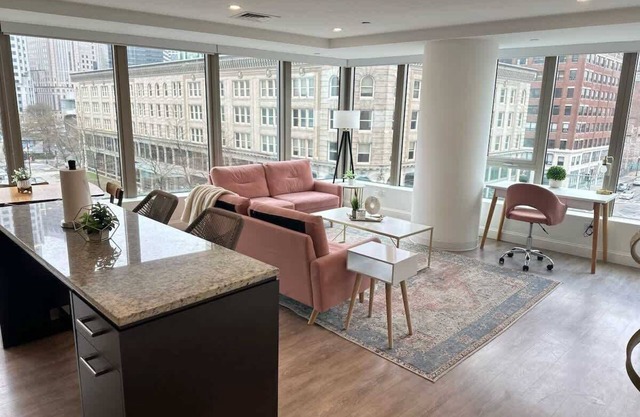 Upscale Central 2BR Condo with Gym & Parking near Boston Common, MGH & TUFTS!