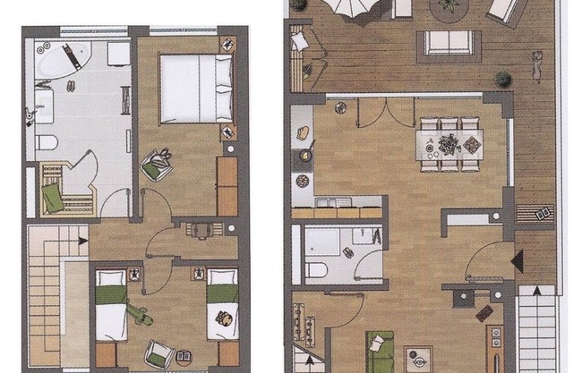 Vacation apartment "Schleiblick" directly on the water, between the Schlei and the Baltic Sea