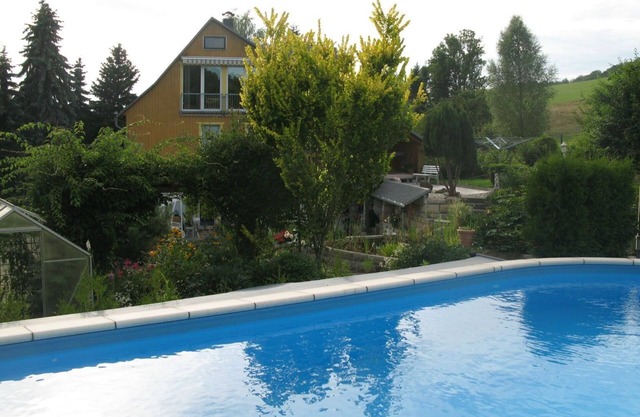 Vacation in Saxon Switzerland Garden Pool Stove Sauna