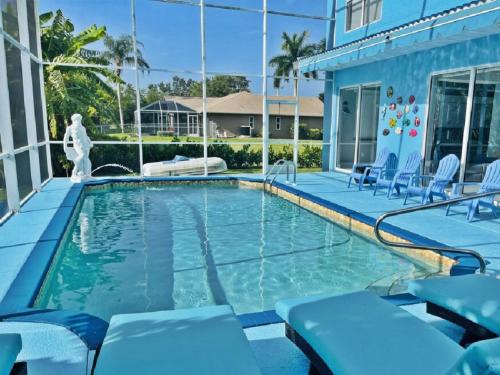 Villa Azul, piscina, BBQ, pesca, juegos