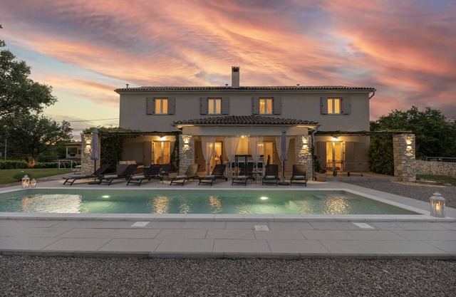 Villa Batelica near Labin with private pool, large garden, kids playground & sport activities