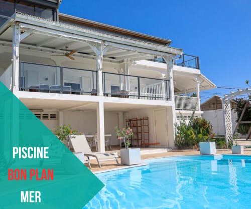 Villa Constellation vue Mer piscine et plage à pied