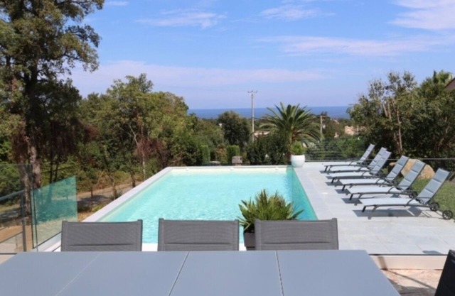 Villa CORSIC' HOUSE air-conditioned 8 persons SEA VIEW! Between Mountain and Sea
