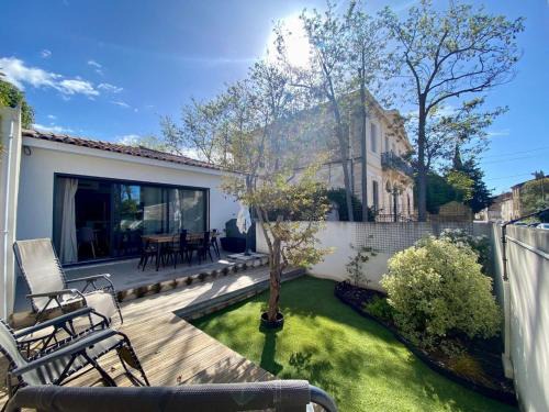 Villa de plain-pied avec terrasse à 2 pas de la plage et commerces à Bouzigues - 3* - FR-1-604-45