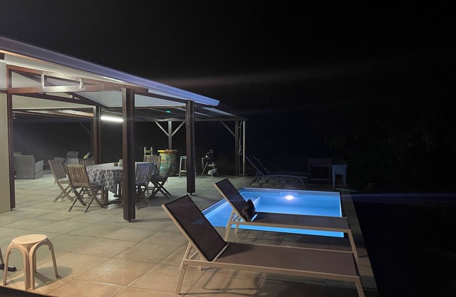 Villa Du Petit Paradis in the town of Carbet, Caribbean Sea view
