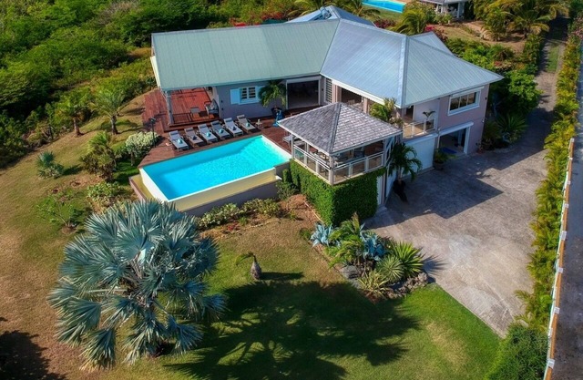 Villa Eleuthera 5*, sea, island and mountain views in Sainte Anne, Guadeloupe
