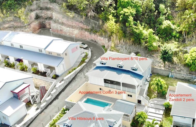 Villa Hibiscus 3 bedrooms. Domaine de Bas Vent.