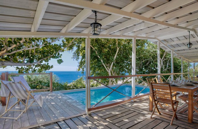 Villa Kay Bambou, Villa caribéenne vue mer