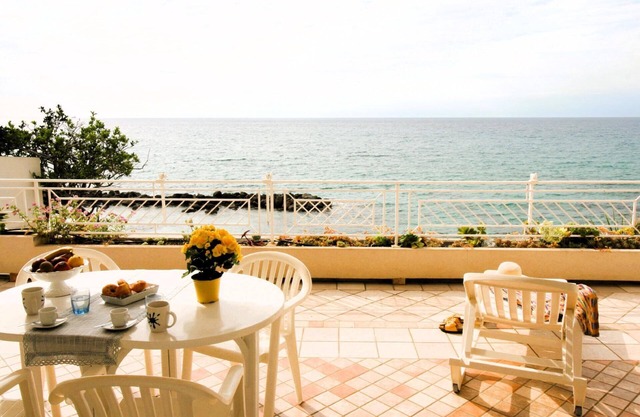 Villa Laura is directly by the sea with direct and private access to the beach