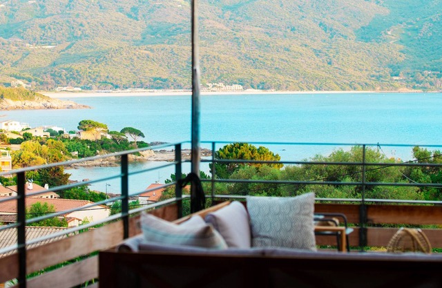 Villa located in Tiuccia, magnificent sea and maquis view