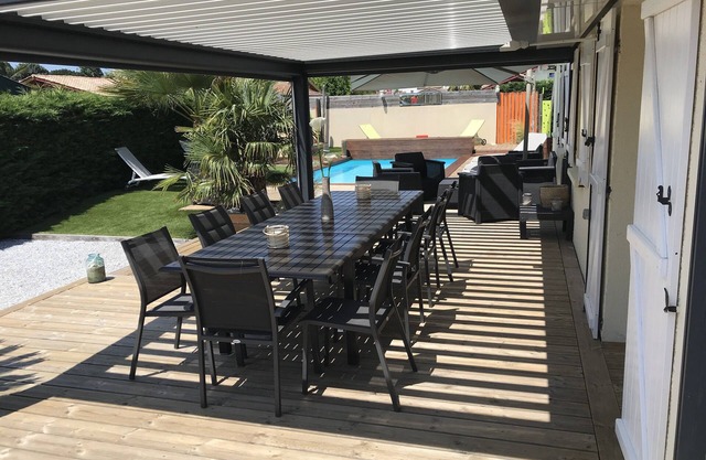 Villa +private heated pool, quiet area, near Bassin, Special offer/2026