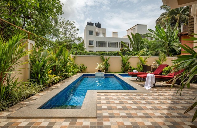 Villa Serenity 6 bedrooms with private pool and parking, close to Baga Beach