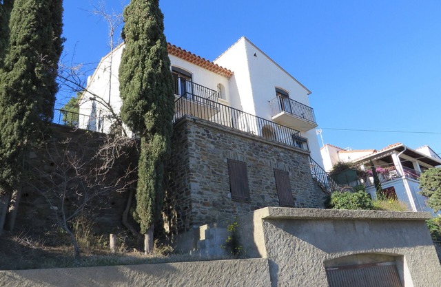 Villa Type MAS Catalan SUR LES Hauteurs DE Port-vendres VUE SUR MER ET Port