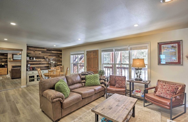 Walk to Marina: Rustic Grand Lake Retreat!