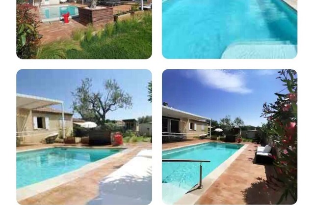 Warm and luminous studio pool house between the Alpilles and the Lubéron.
