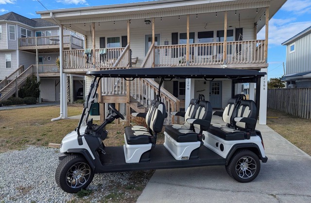 Water view house Topsail beach with Golf cart