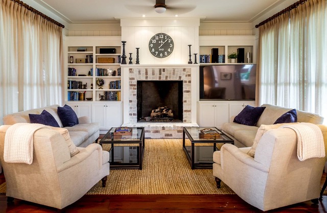 Water Views and Spacious Porch w/Fireplace
