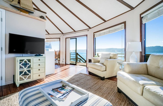 Waterfront home on Hood Canal with stunning view, deck, water access, & firepit