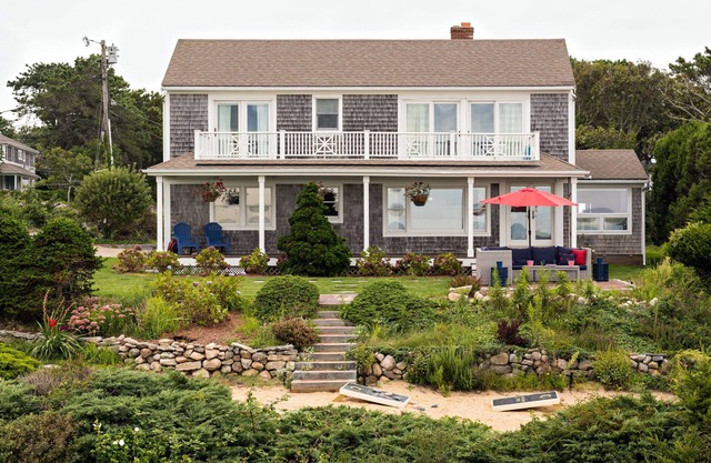 Waterfront house on Cape Cod in Chatham, MA.