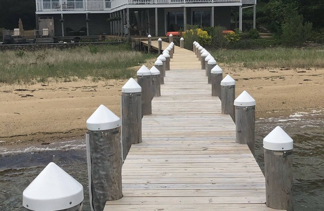 Waterfront! Luxury, 6-Bedroom Home with Private Beach & Dock