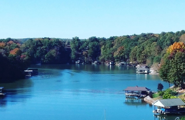 Waterfront Top Floor Condo at Smith Mountain Lake with private boat slip