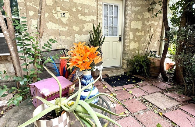 Welcoming studio in Sunset Valley for a peaceful getaway surrounded by woodland