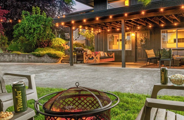 West Nine Retreat with Outside Swing Bed & Views