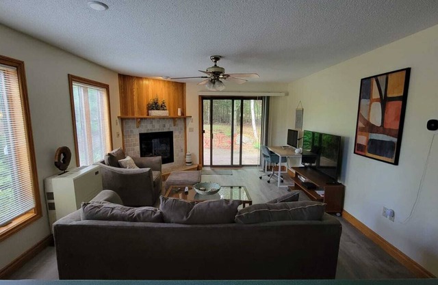 White Mountain Escape - Cozy Home with Fireplace & River Access
