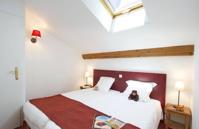 Wifi, 300m from ski slopes, fitness, swimming pool, balcony, tv, ski locker, 28m²