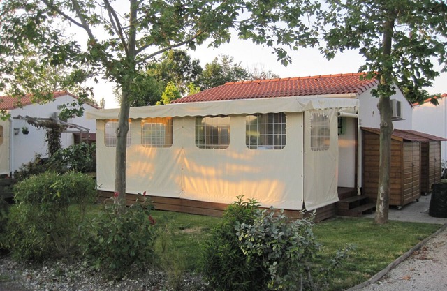 wooden chalet in the gardens of St Pierre