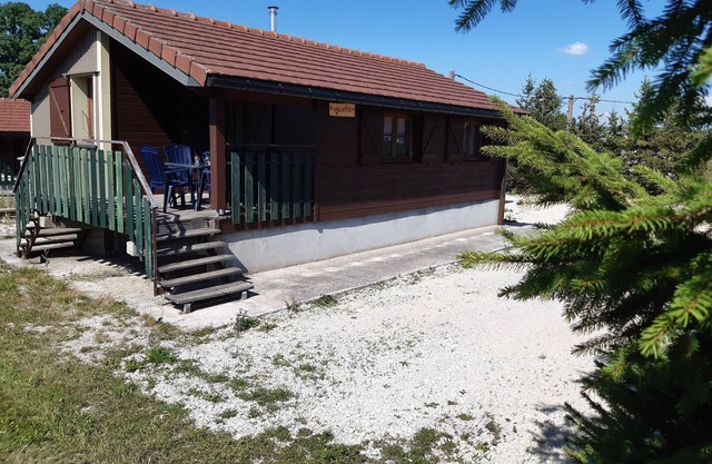 Wooden cottage in the countryside