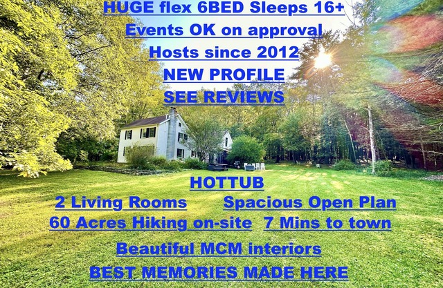 Woodstock MCMstyled house 60acres hottub Woodstock