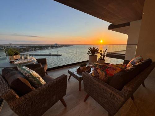 Yucalpeten Marina Coastal Elysium, breathtaking 2BR deluxe condo, stunning view