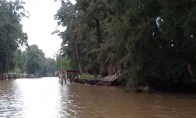 Partido de Tigre Cottage | Íntima cabaña en la rivera del río Espera. Arboleda, parque, muelle propio,PAZ.