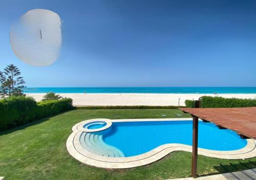 Marina El Alamein Villa | قصر فاخر لسان الوزراء أول صف مباشر على البحر