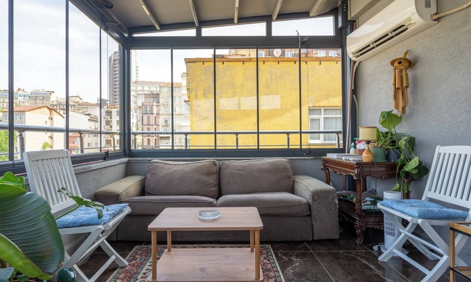 Pera Apartment | 0094 - Terrace, great location, cozy and economic
