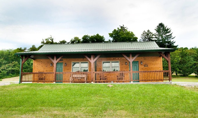 Flintstone Ski Chalet | 1/2 of a double cabin with two queen beds (sleeps 4).