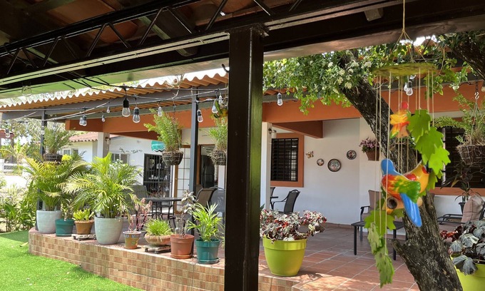 Playa Coronado Cabin | 1 bedroom cottage with small living are just 1/2 mile from the beach.
