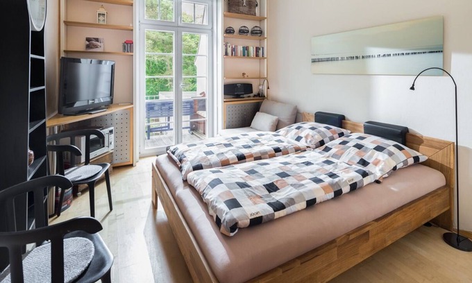 Norderney Apartment | 1-room apartment furnished in natural tones