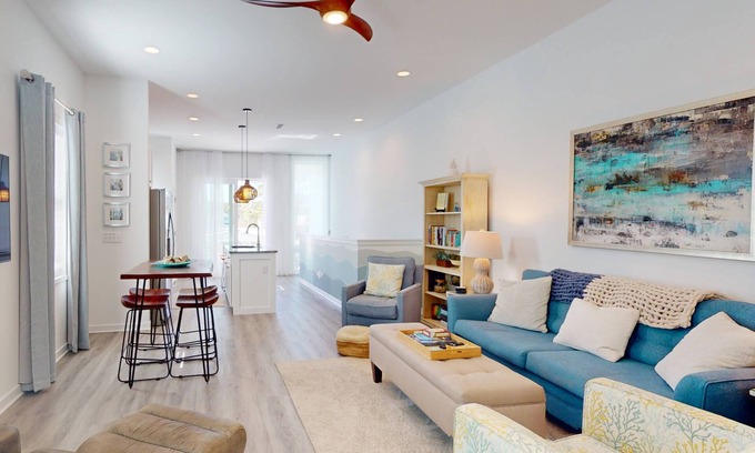 Wilmington Beach House | 10% Off Aug + Sept | Charming Modern Duplex, Fenced Yard, Dogs OK, Easy Walk to Beach + Greenway