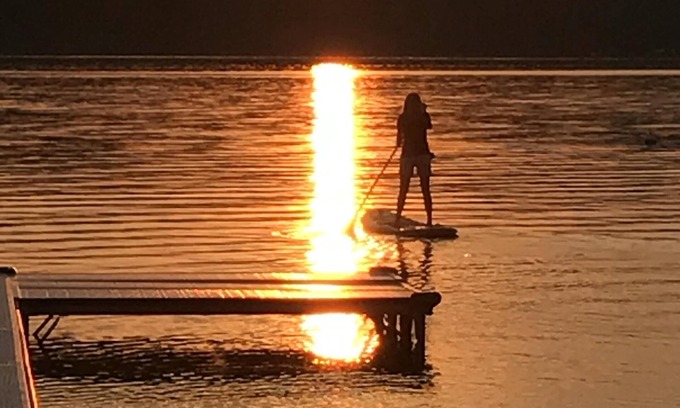 Cedar House | 100 feet of Lake Frontage on Beautiful Lime Lake in the Leelanau Peninsula.