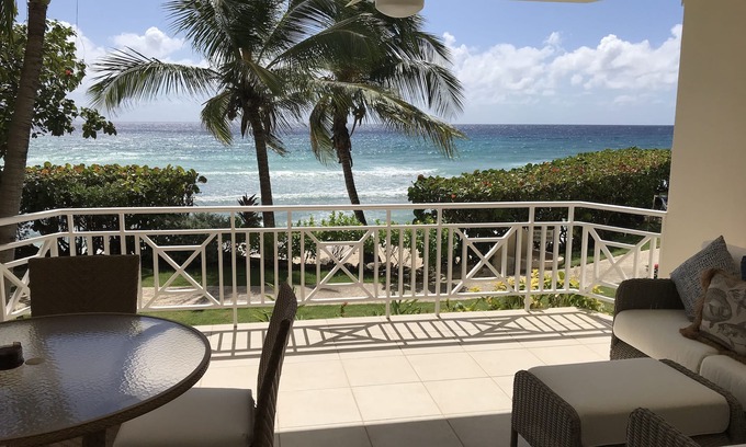 St. Lawrence Gap Apartment | 101 Mistle Cove beach-front luxury, secluded sandy cove, garden and pool.