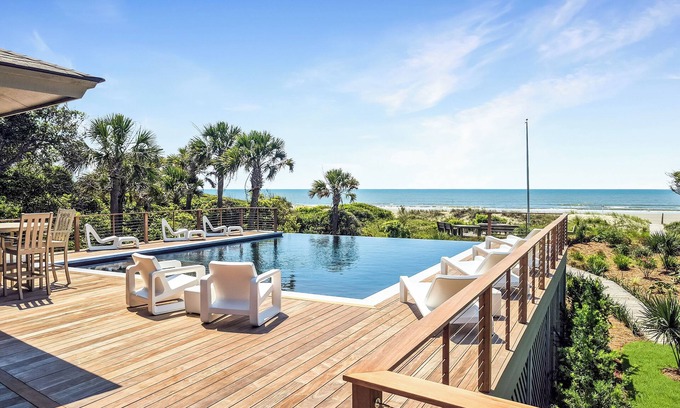 West Beach House | 19 Eugenia: Oceanfront, 6BR Fully Renovated Home, Credit for Bikes/Beach Gear