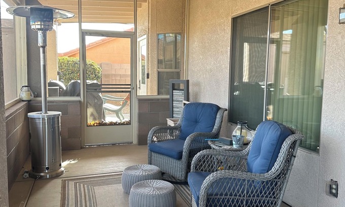 Sierra Vista House | 2-bedroom clean home in Sierra Vista, WiFi, AC, covered patio & shaded backyard.